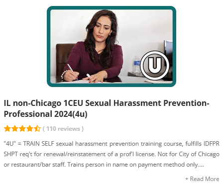 IL CE sexual harassment prevention training review